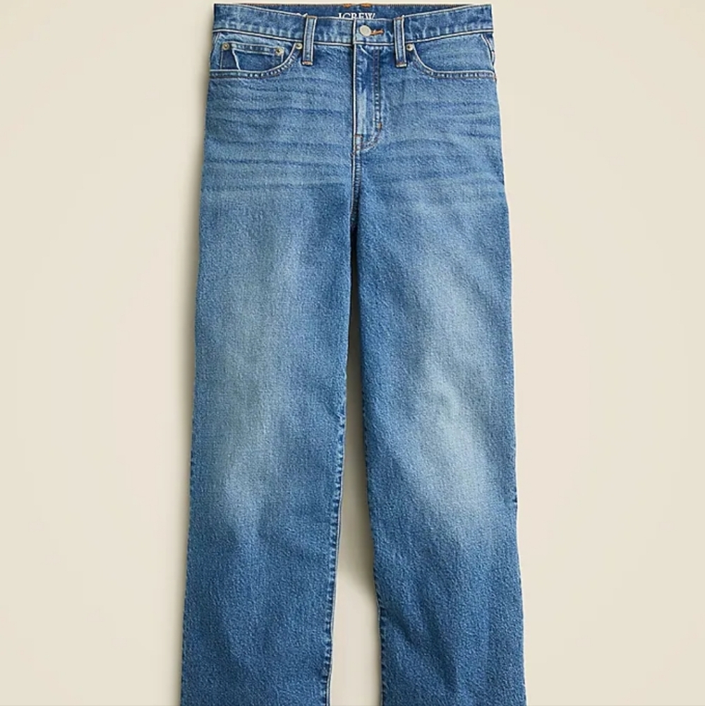 J. Crew Slim wide-leg jean in Lakeshore wash Blue Size 24 Petite